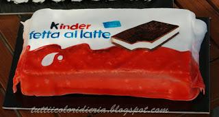 Cake kinder fetta al latte