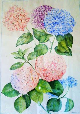 ACQUARELLI DI FIORI...in attesa che sboccino in giardino!