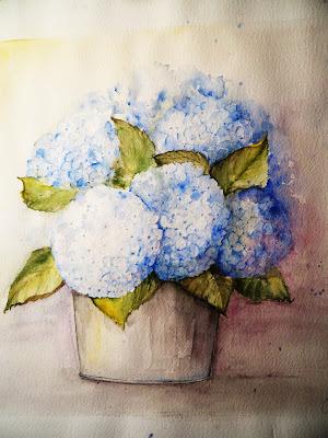 ACQUARELLI DI FIORI...in attesa che sboccino in giardino!