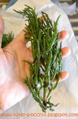 Un altra bella scoperta - Insalata di mare con salicornia in cestino di pane