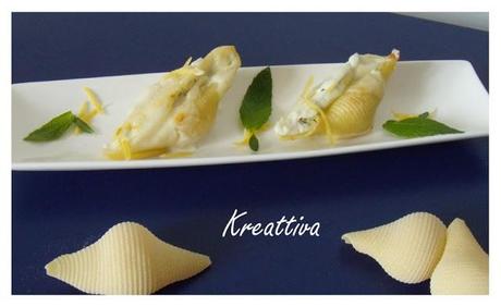 Conchiglioni al limone e menta