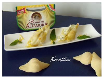 Conchiglioni al limone e menta