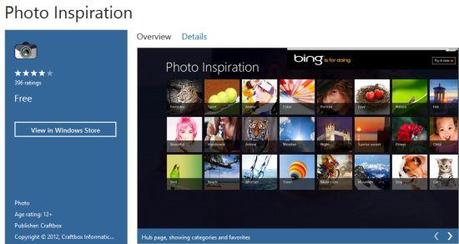 Photo Inspiration - oltre 300.000 foto per personalizzare Windows 8 e 8.1