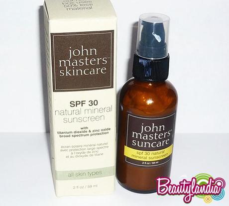 JOHN MASTERS ORGANICS - Filtro Solare Naturale e Minerale SPF30, Siero idratante al thè verde e rosa -