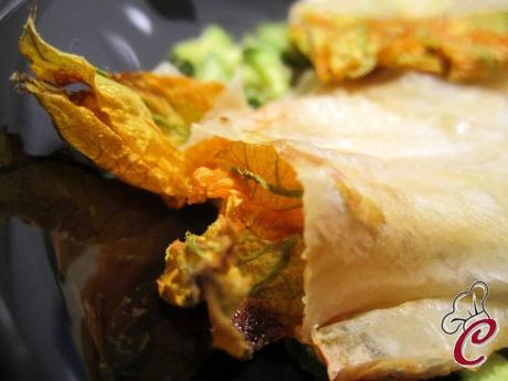 Fiori di zucchina in pasta Phyllo dal cuore morbido e avvolgente: delicatezze che si incontrano e che incantano