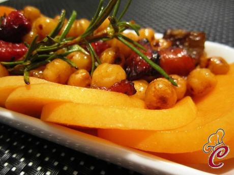 Ceci croccanti con peperoni in riduzione di mosto cotto: il desiderio previsto ed appagato