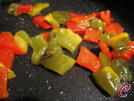 Ceci croccanti con peperoni in riduzione di mosto cotto: il desiderio previsto ed appagato