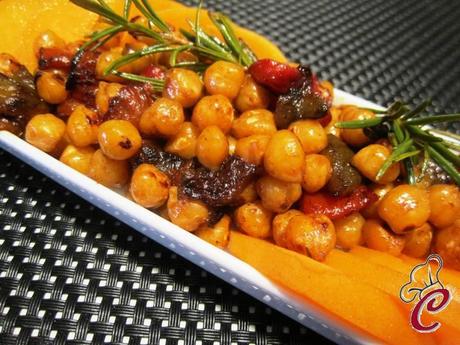 Ceci croccanti con peperoni in riduzione di mosto cotto: il desiderio previsto ed appagato