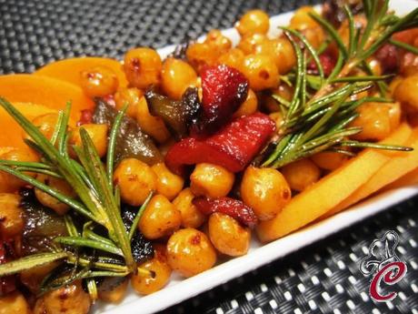 Ceci croccanti con peperoni in riduzione di mosto cotto: il desiderio previsto ed appagato