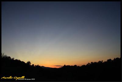 particolari di un tramonto