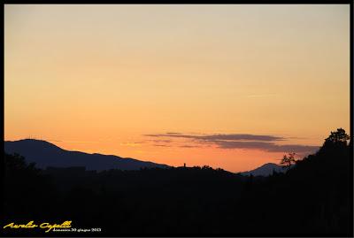 particolari di un tramonto