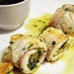 Ricette di pesce: involtini di branzino con gambero rosso