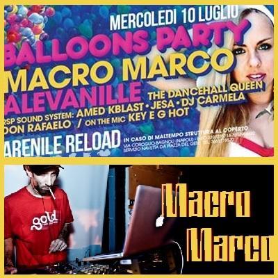 Arenile Reload presents for Black on the Beach: Macro Marco Dj.