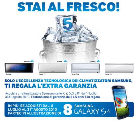 5 anni di garanzia climatizzatore samsung