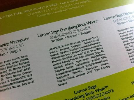 Lemon Sage hair&body; trio by Paul Mitchell: review