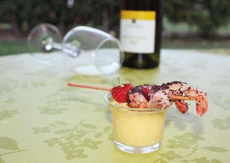 Mazzancolle ai semi di papavero con zabaione al moscato e fragole… arriva il #ReDolce in tavola!