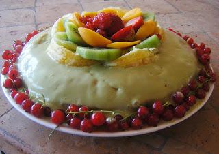 Torta con frutta e mascarpone