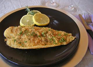 Filetti di pesce persico gratinati