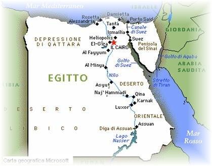 Cartina Egitto