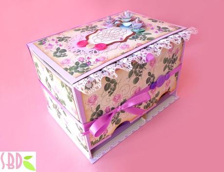 Scrapbooking: Scatola porta assorbenti - Panty holder box