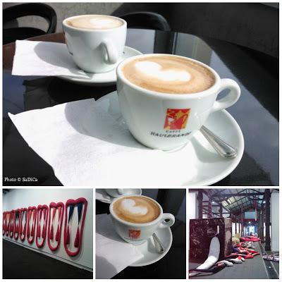 All'Angolo del Caffè, ammirando il museo Macro Testaccio