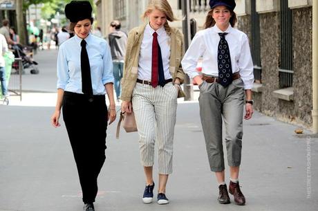 In the Street... Mannish style, Milan & Paris