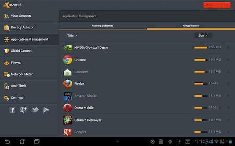 I Top 5 Antivirus per tablet Android