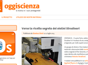 Stradivari ricerca scientifica