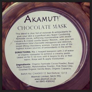 AKAMUTI Maschera viso Chocolate Mashmallow