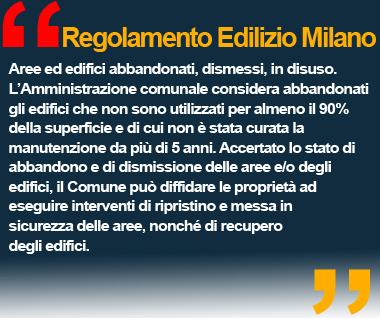 Regolamento Edilizio Milano 2013