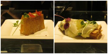 tartellette con crema al pistacchio e fragole, more, lamponi