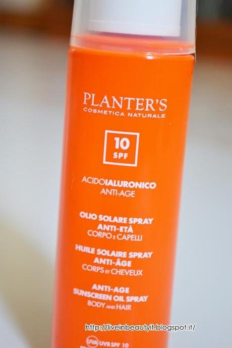 Planter's, Olio Solare Spray Anti Età - Review