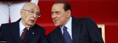 Berlusconi pacato, Napolitano 