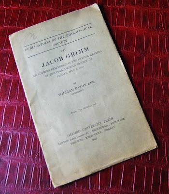 Jacob Grimm di W.P. Ker, edizione inglese 1915