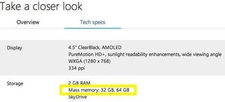 Confermata la versione da 64GB del Nokia Lumia 1020