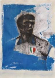 Dino Zoff, 2010, olio, cm. 100x70 - PORTIERI D’ITALIA - Giovanni Cerri