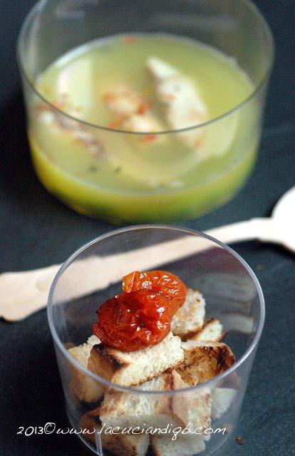 Siena e Stars: un menù, un piatto, un'emozione in Divenire. Con la zuppa di sgombro e zafferano, fave e datterini confit