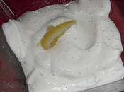 Mousse ricotta, vaniglia limone