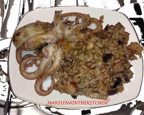 risotto-con-seppie e moscardini