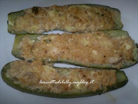 zucchine,ripiene,sgombro,senza,forno