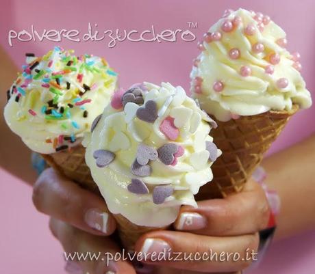 Cupcakes cono gelato: tutorial, ricetta e decorazione