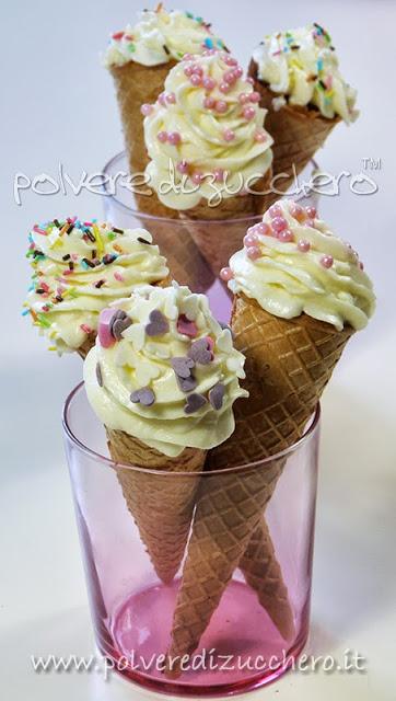 Cupcakes cono gelato: tutorial, ricetta e decorazione