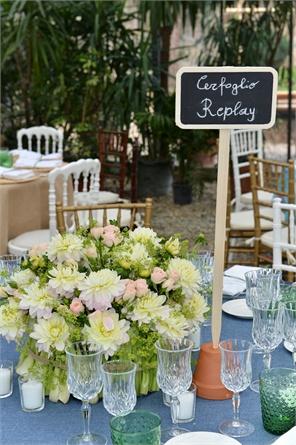 flower and vegetable centrepieces