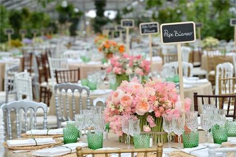 flower and vegetable centrepieces