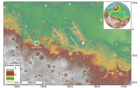 Aeolis Dorsa - antico delta e antico oceano