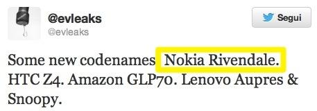 Un fantomatico device con nome in codice: Nokia Rivendale