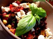 INSALATA fredda riso VENERE AVOCADO, peperoni FETA