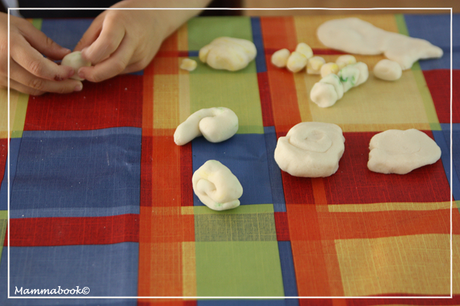 Prime figure in pasta di pane e acquerelli - Salt dough & watercolours