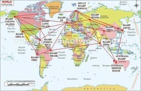Mappa delle installazioni HAARP nel mondo