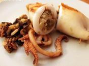 Calamari ripieni melanzane, uvetta pinoli